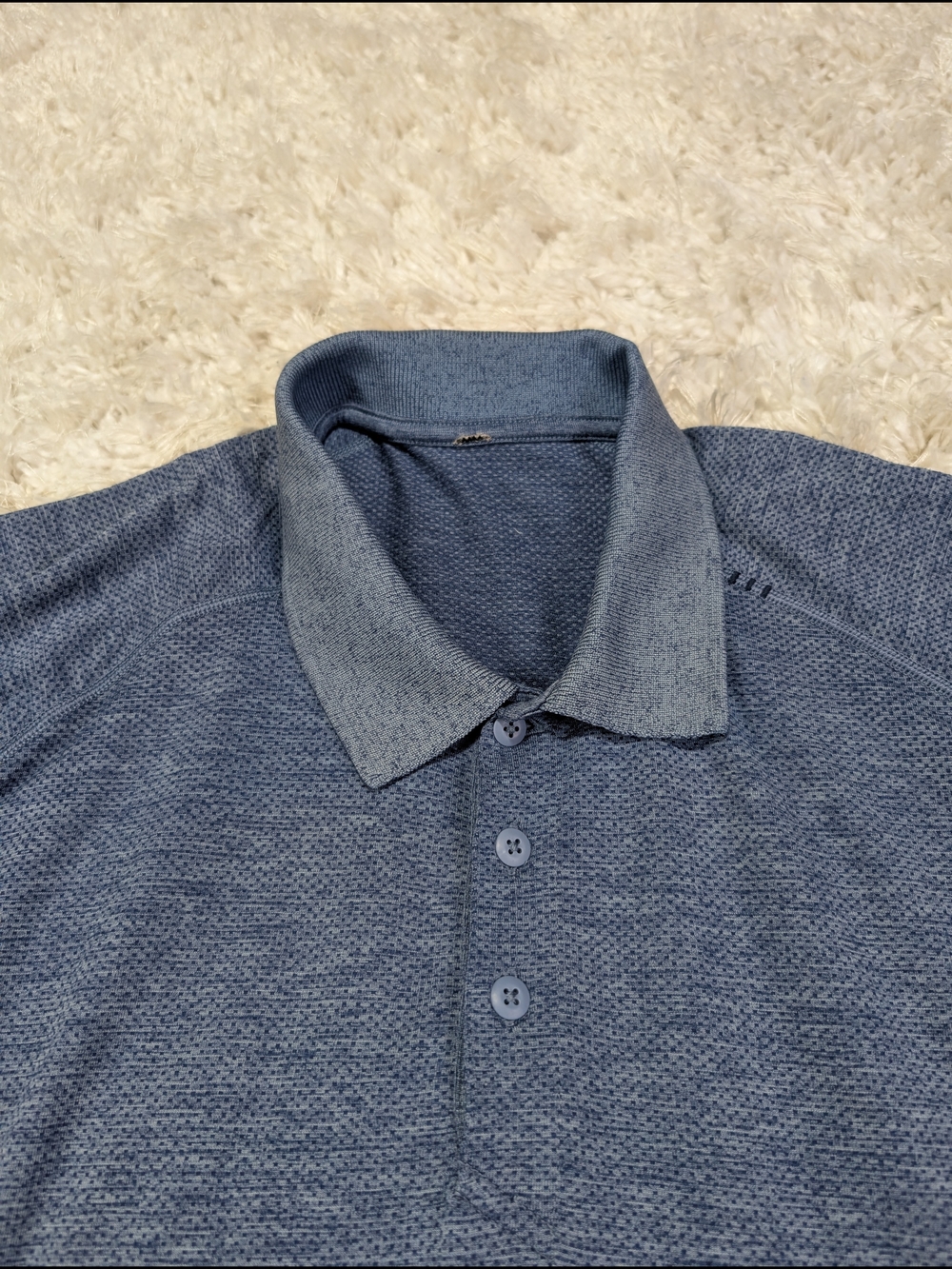 lululemon athletica Heathered Navy Polo